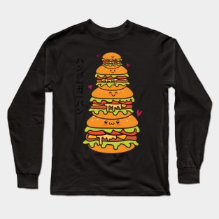 Hamburger Stack Long Sleeve T-Shirt
